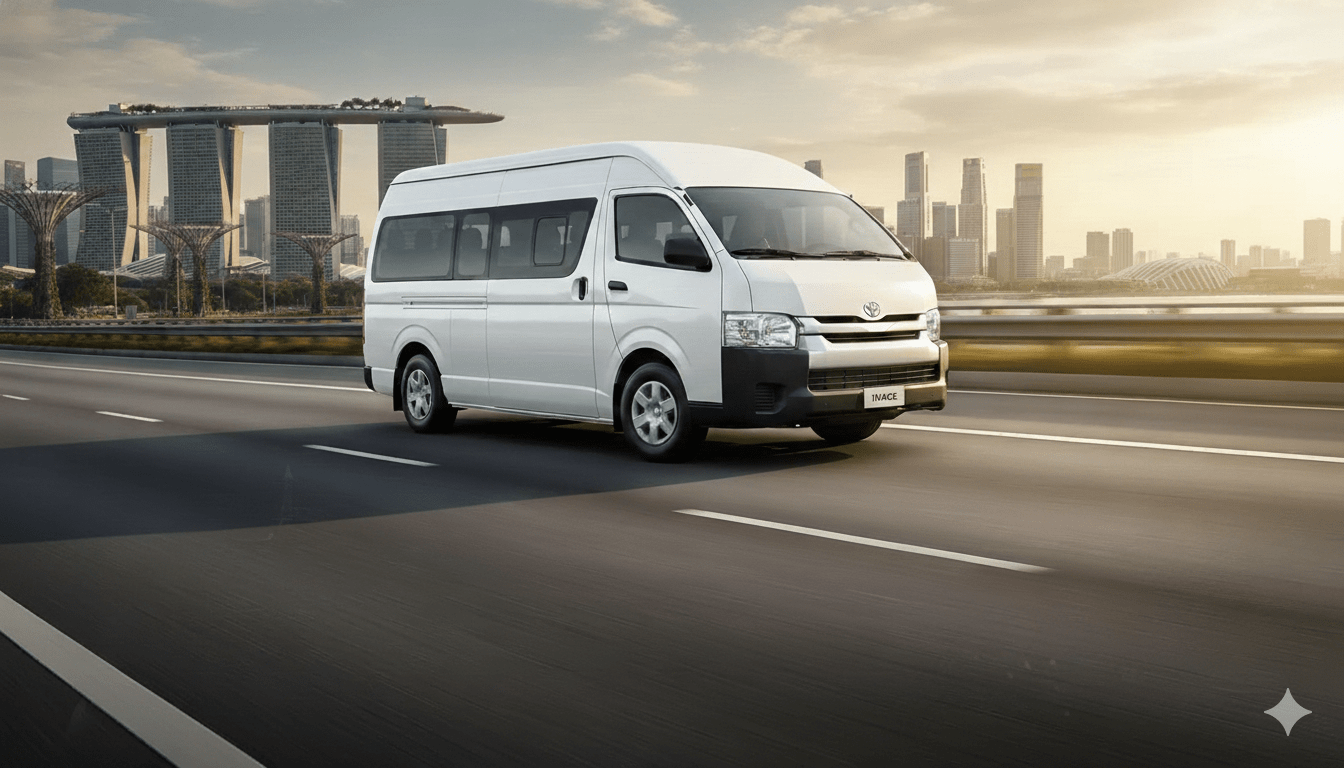 【新加坡國內接送】客人自行指定時間和地點  (1~9人Toyota Hiace) 